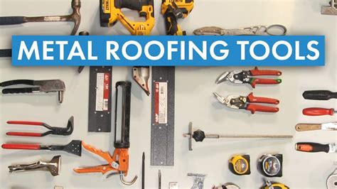 metal roof fabrication tool|tools for metal roofing installation.